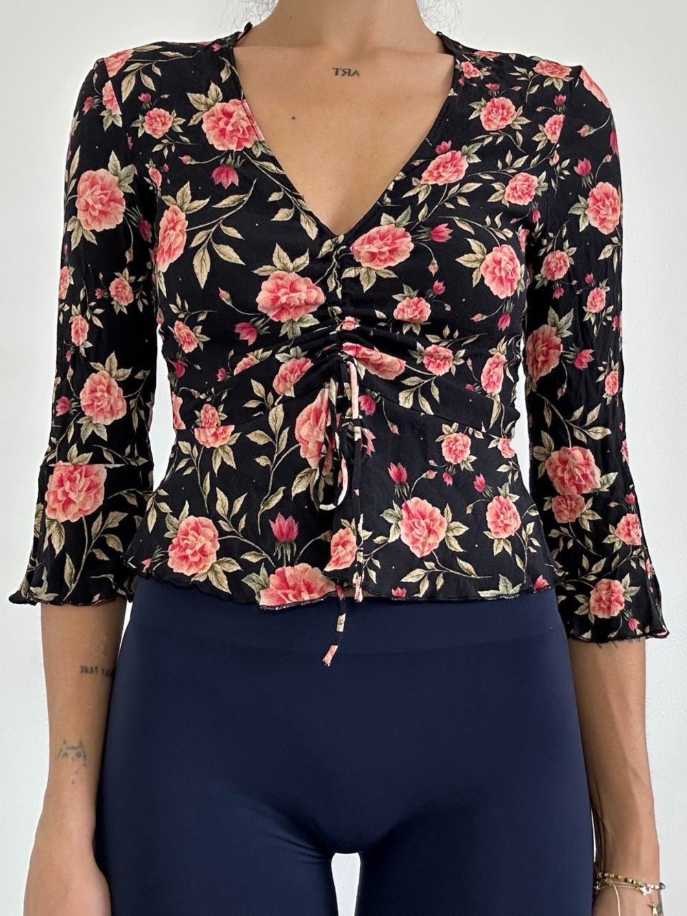 Zara floral blouse